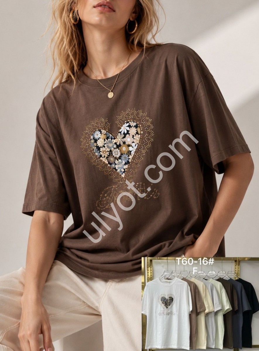 ФУТБОЛКА (ONE SIZE 54-56) МИКС T60-16
