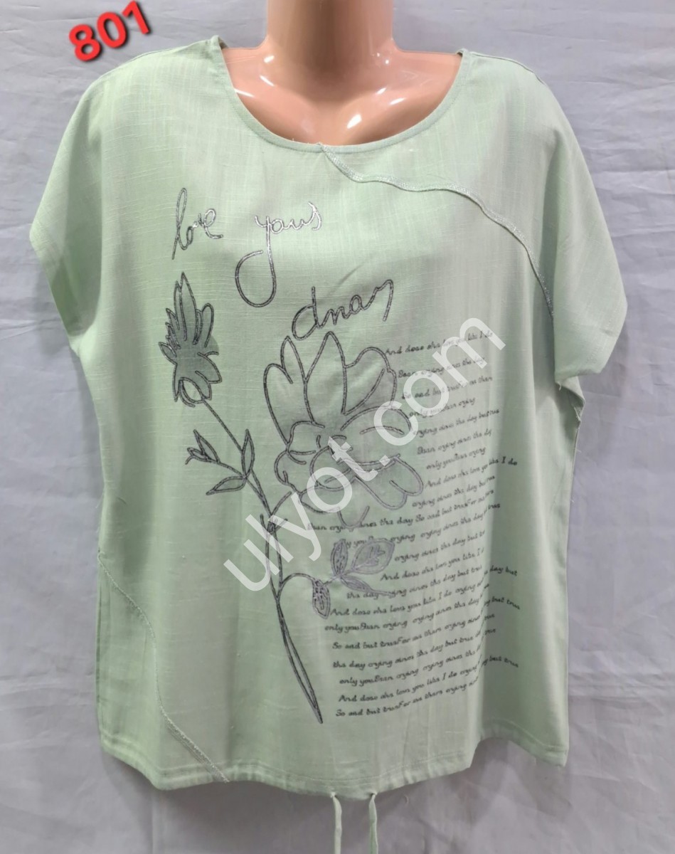 ФУТБОЛКА (ONESIZE 50-58) МИКС 801