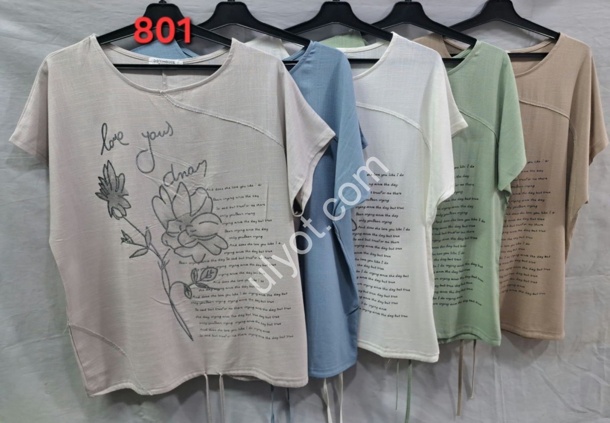 ФУТБОЛКА (ONESIZE 50-58) МИКС 801