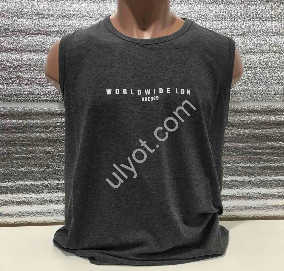МАЙКА WORLDWIDE (M-2XL) СІРИЙ