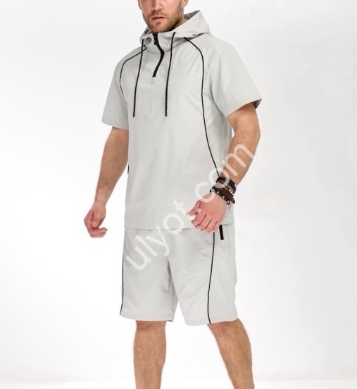 КОСТЮМ AUDSA (M-3XL) СВ.СЕРЫЙ A163