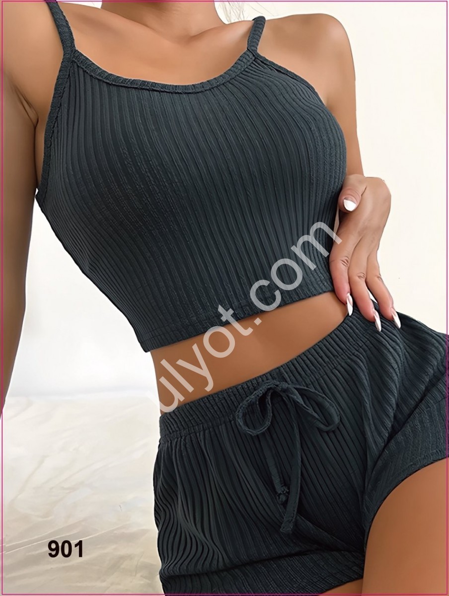 ПИЖАМА (ONE SIZE 50-54) СЕРЫЙ 901