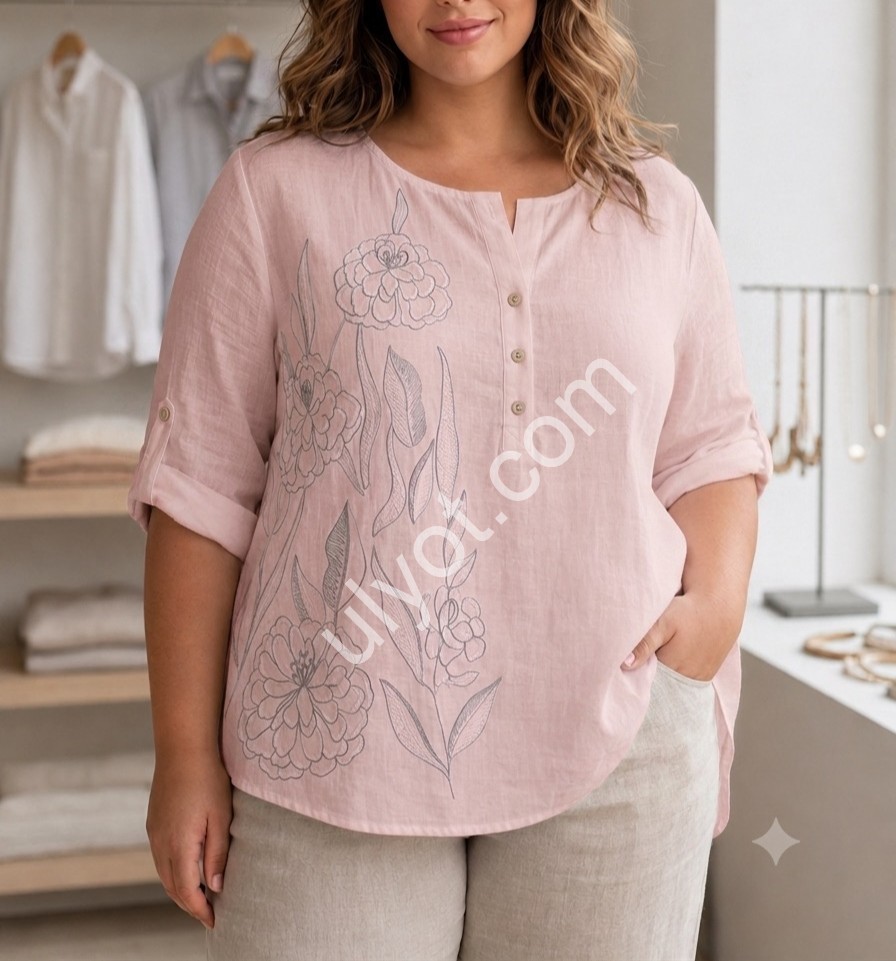 БЛУЗА (M-XL) МИКС 26033
