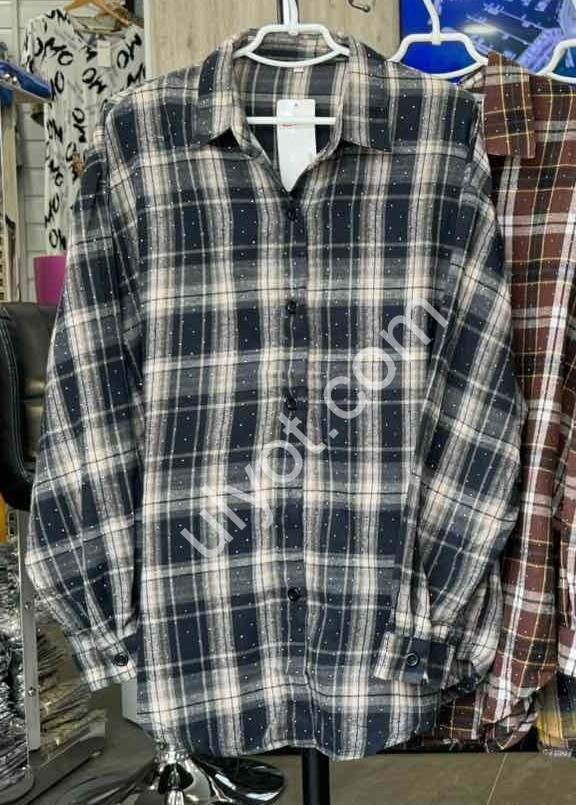 РУБАШКА JJF (3XL-6XL) КАМНИ ЖЕЛТЫЙ 7771