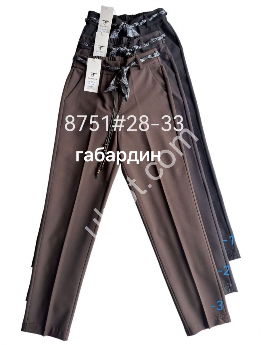 БРЮКИ (28-33) ЧЕРНЫЙ 8751-1