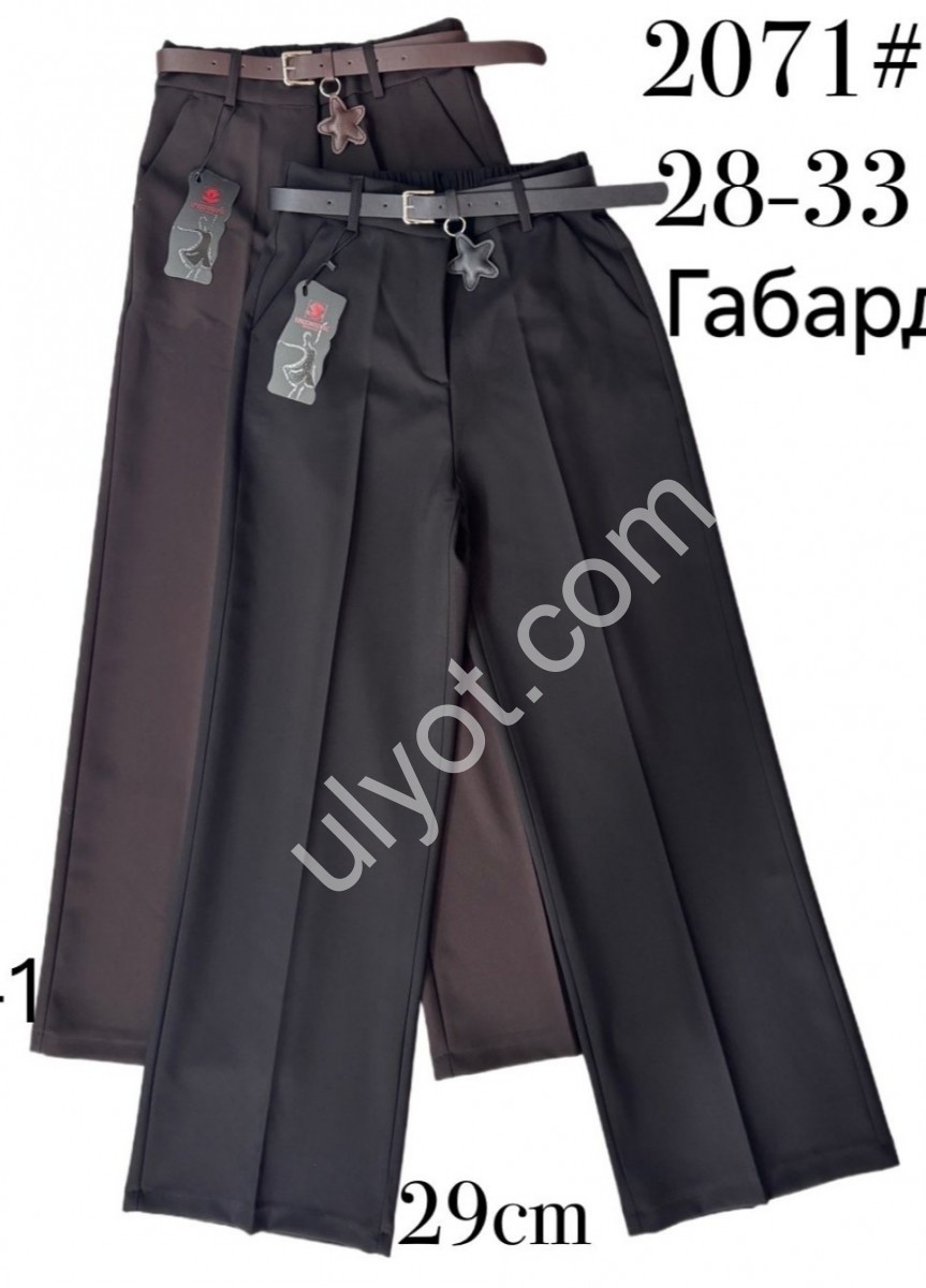 БРЮКИ (28-33) КОРИЧНЕВЫЙ 2071-1