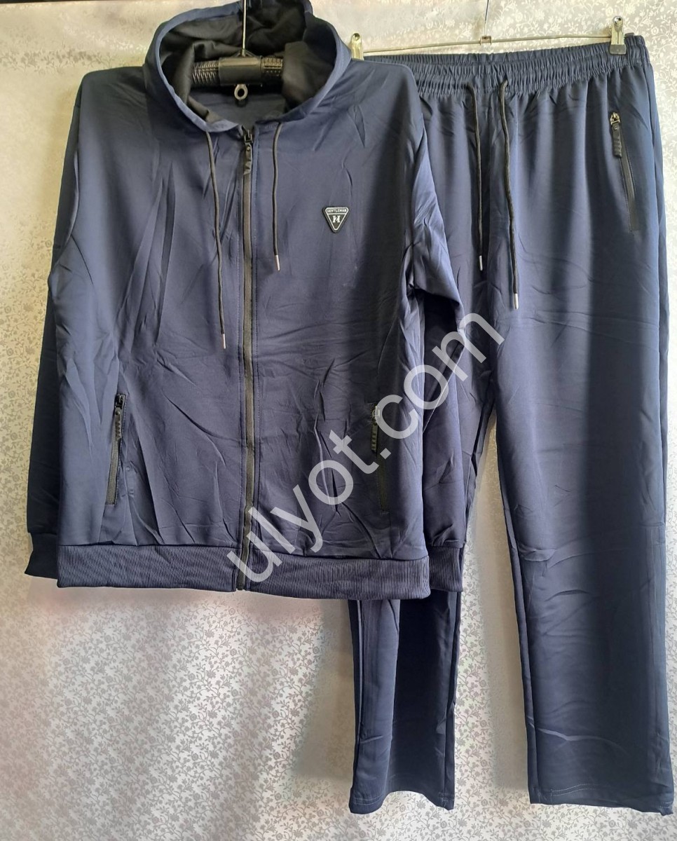 СПОРТ.КОСТЮМ (3XL-7XL) ПРЯМИЙ Т.СИНІЙ 6651