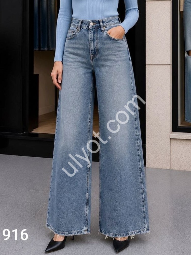 ДЖИНСЫ WOMAN DENIM (34-42) СИНИЙ 352/1916