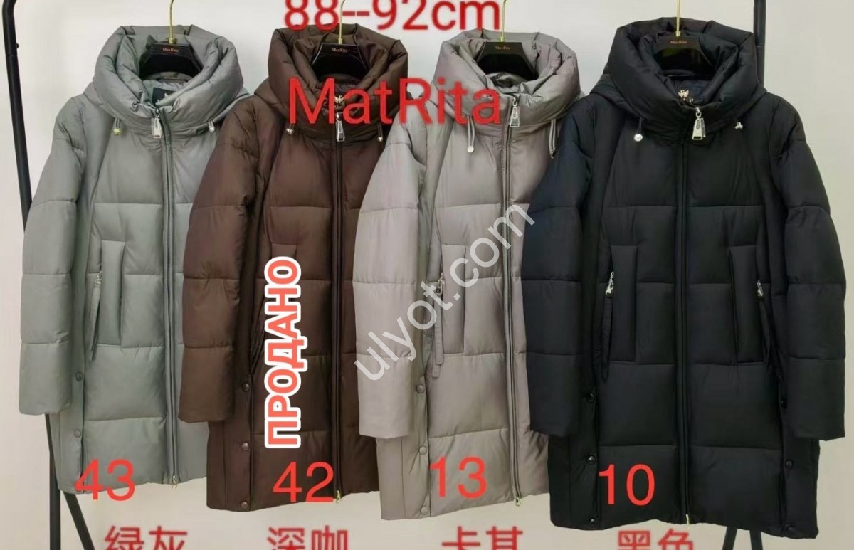 КУРТКА MAX RITA  (S-2XL) ЧЕРНЫЙ 680-10