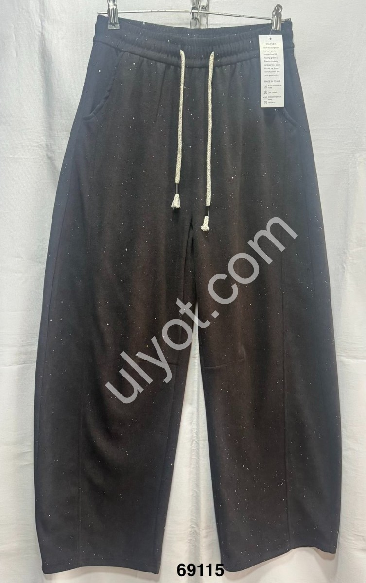 ШТАНИ (L-3XL) ЧОРНИЙ 69115