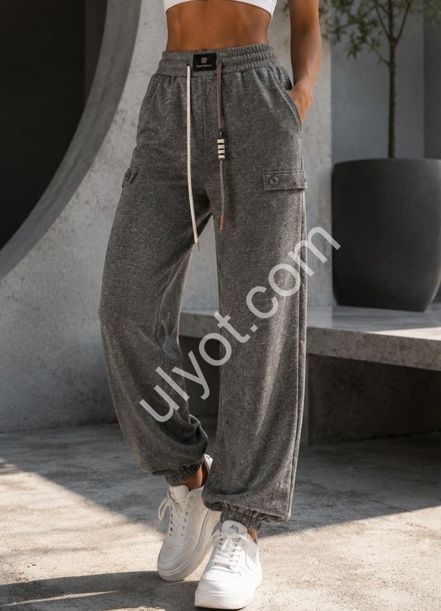 ШТАНЫ (2XL-6XL) МАНЖЕТ ГРАФИТ 108