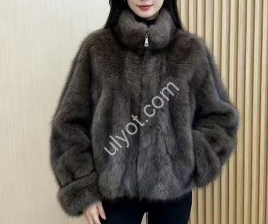 ПОЛУШУБОК (M-XL) Т.СЕРЫЙ 1803