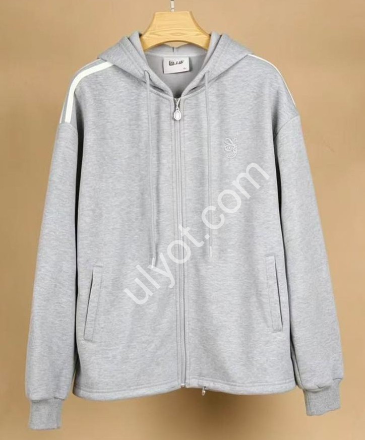 КОФТА ЗМЕЙКА (L-4XL) МИКРОМЕХ КОРИЧНЕВЫЙ 7700