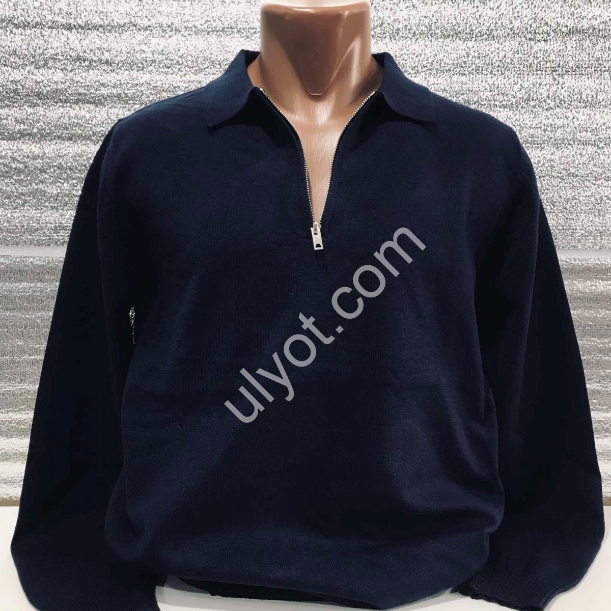 СВИТЕР MJ (M-2XL) Т.СИНИЙ 127