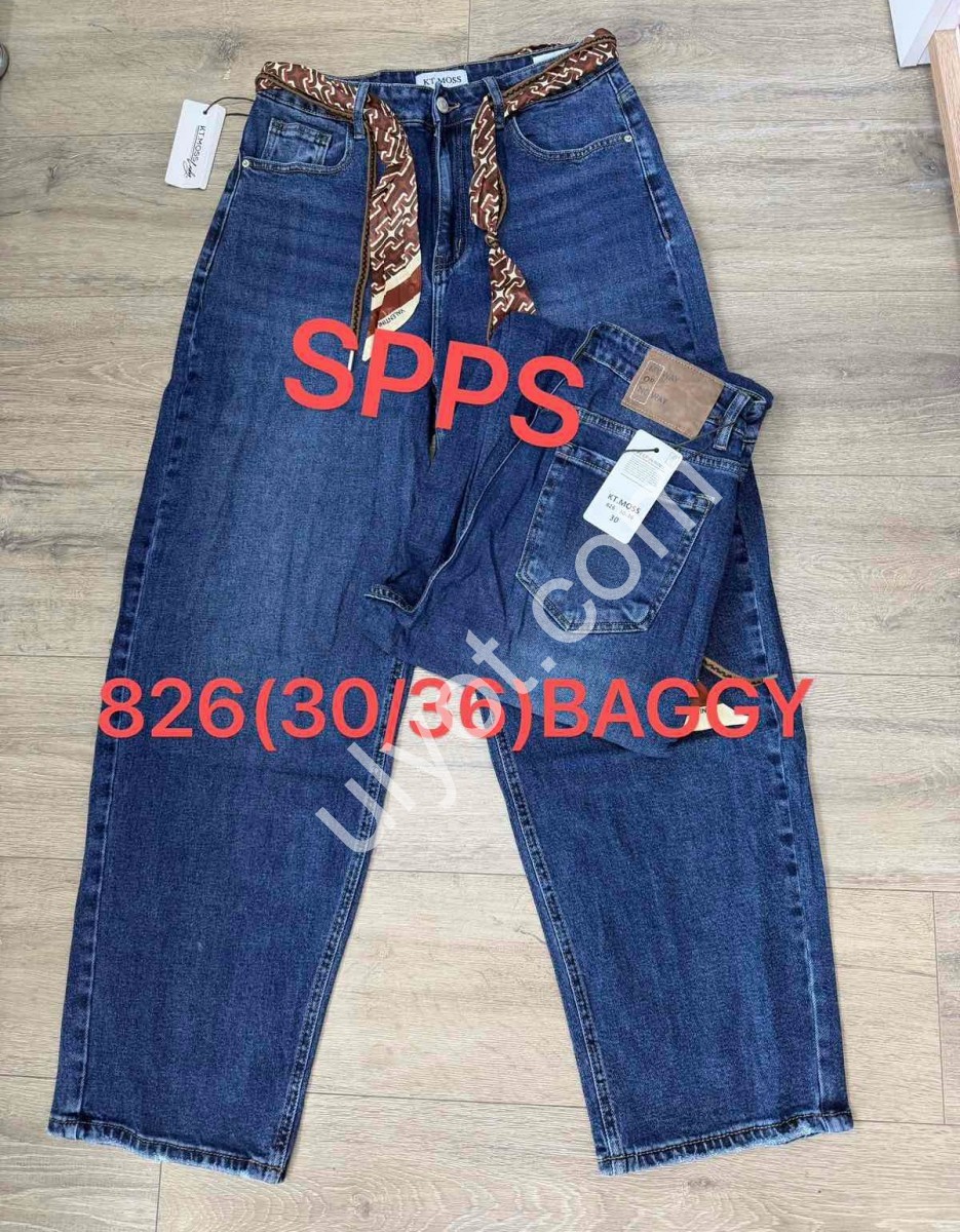 ДЖИНСИ SPPS (30-36) Т.СИНІЙ 826