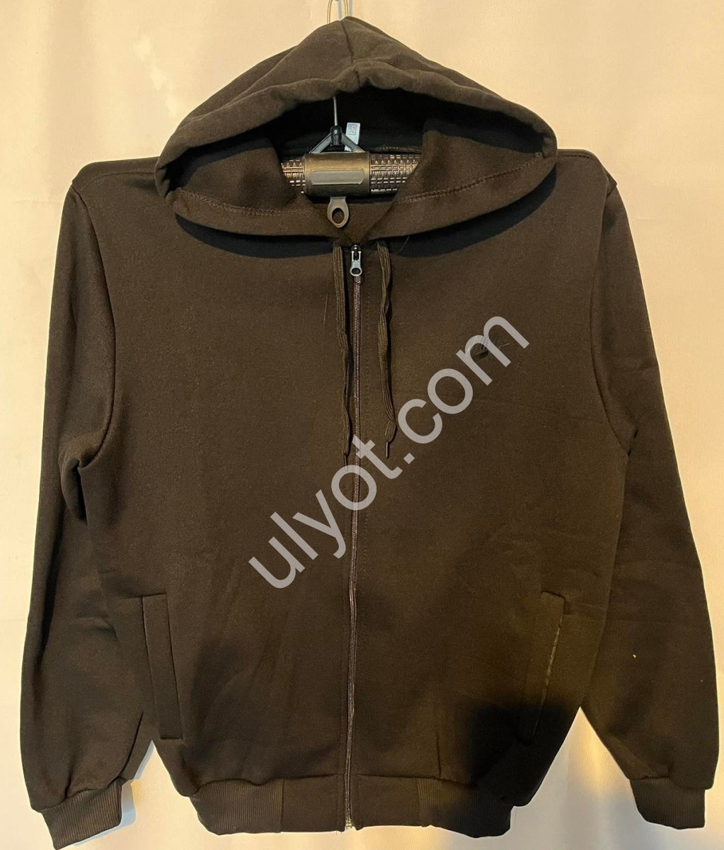 КОФТА N02 (48-56) ФЛІС ЧОРНИЙ