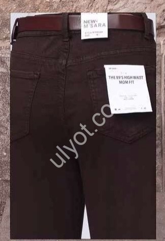 ДЖИНСЫ M.SARA (M-4XL) ШОКОЛАД 1539-60