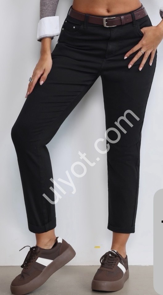 ДЖИНСЫ M.SARA (M-4XL) ЧЕРНЫЙ 1539-13