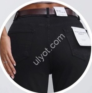 ДЖИНСЫ M.SARA (M-4XL) ЧЕРНЫЙ 1539-13