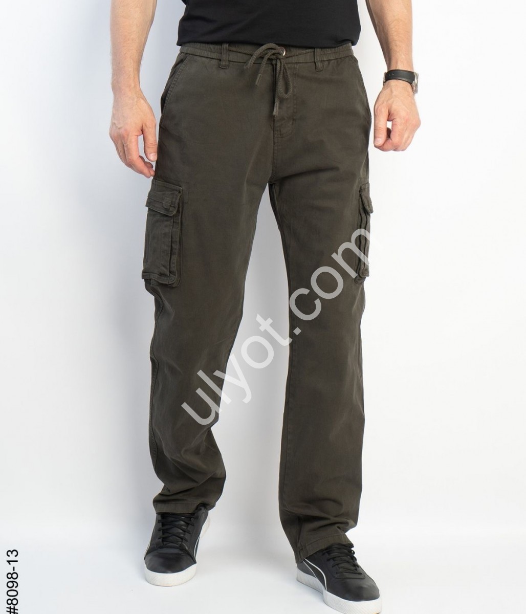 ШТАНИ (32-40) КАРГО ХАКІ 8098-13