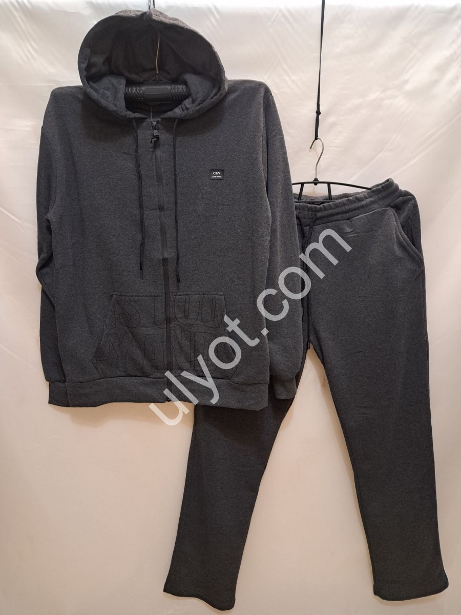 СПОРТ.КОСТЮМ (3XL-7XL) ФЛИС ПРЯМОЙ ГРАФИТ 6601