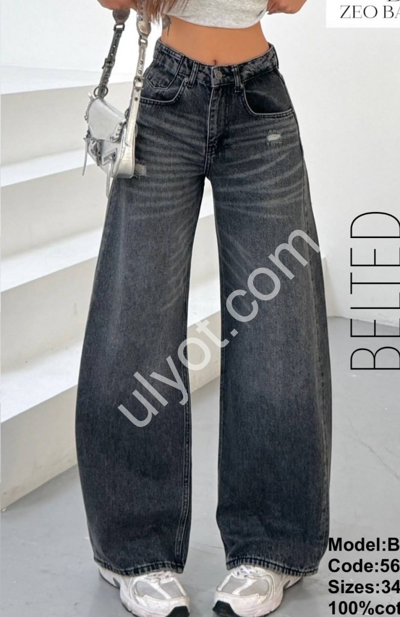 ДЖИНСЫ ZEO BASIC (34-42) ГРАФИТ 5622