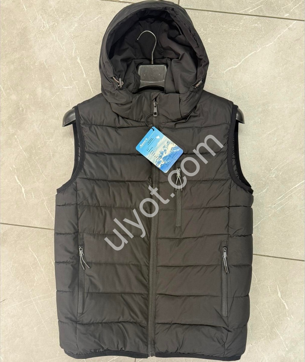 ЖИЛЕТКА (48-56) ЧЕРНЫЙ W803