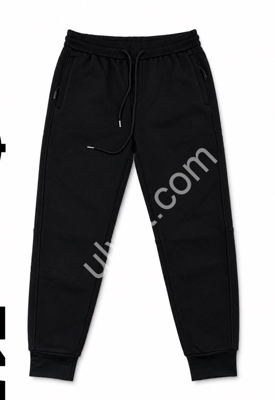 СПОРТ.ШТАНЫ (30-36) ФЛИС МАНЖЕТ ЧЕРНЫЙ 751
