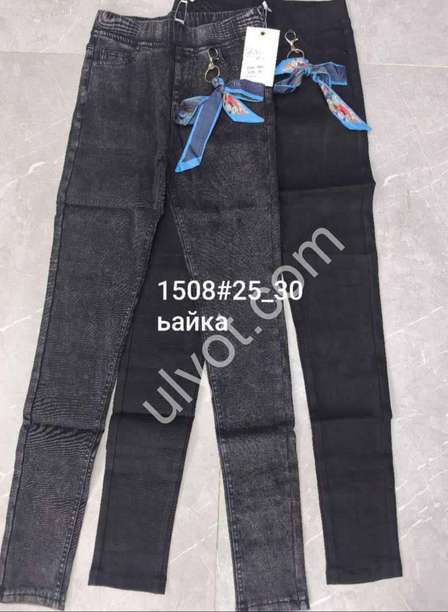 ШТАНЫ (25-30) БАЙКА ЧЕРНЫЙ 1508