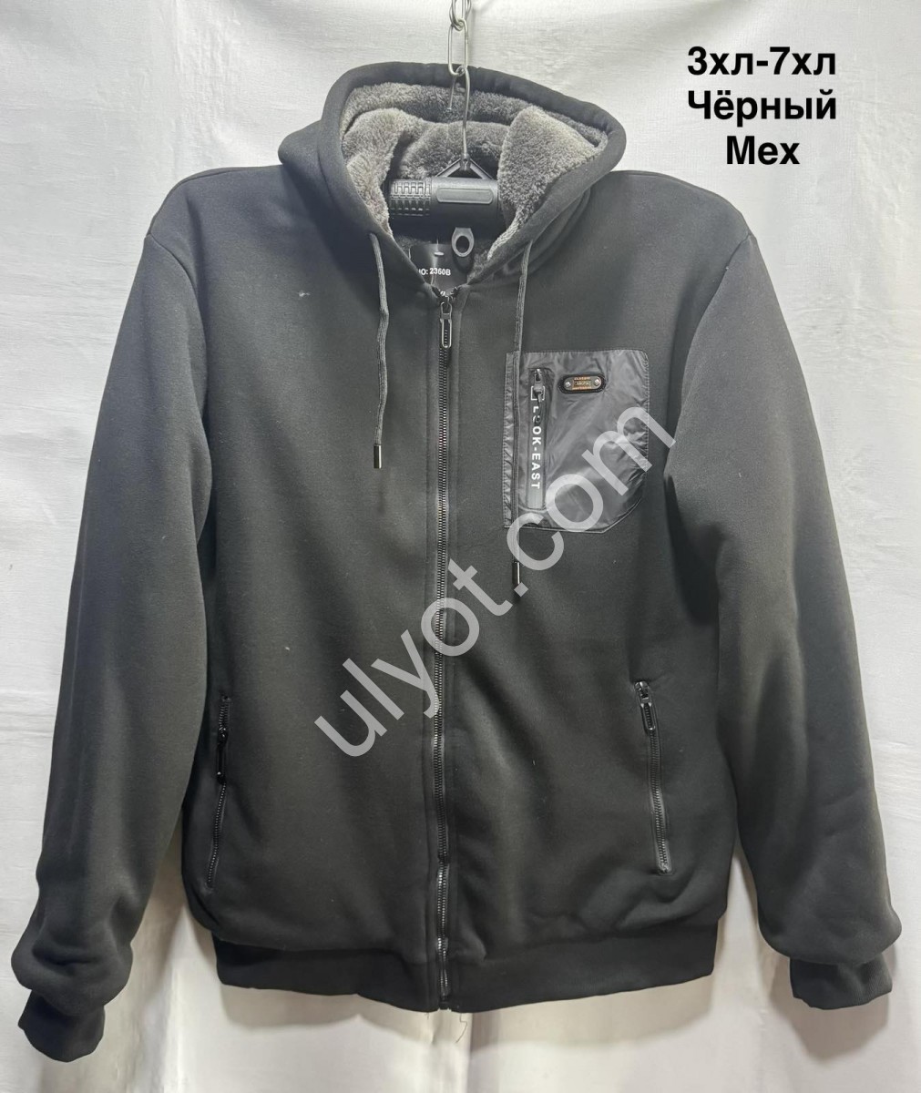 КОФТА (3XL-7XL) МОХОР ЧОРНИЙ 2160