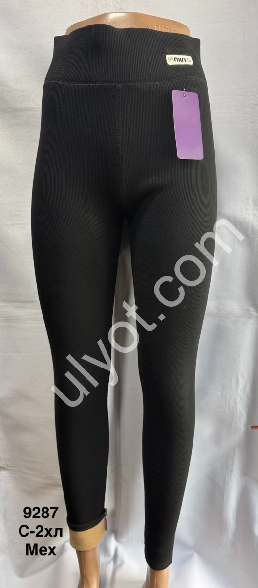Лосини (S-2XL) Хутро Чорне 9287