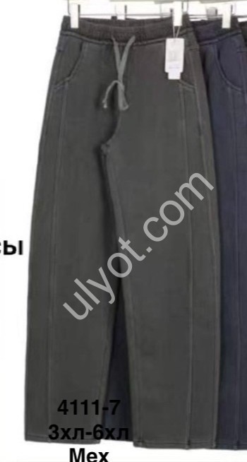 ШТАНЫ (3XL-6XL) МЕХ МИКС 4111-7