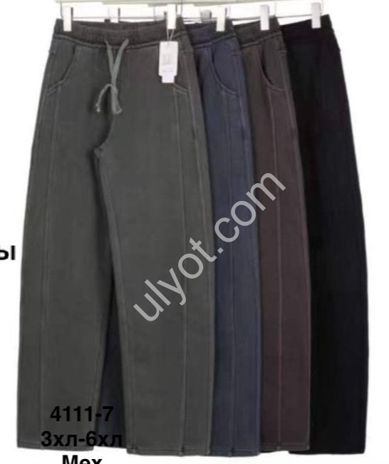 ШТАНЫ (3XL-6XL) МЕХ МИКС 4111-7