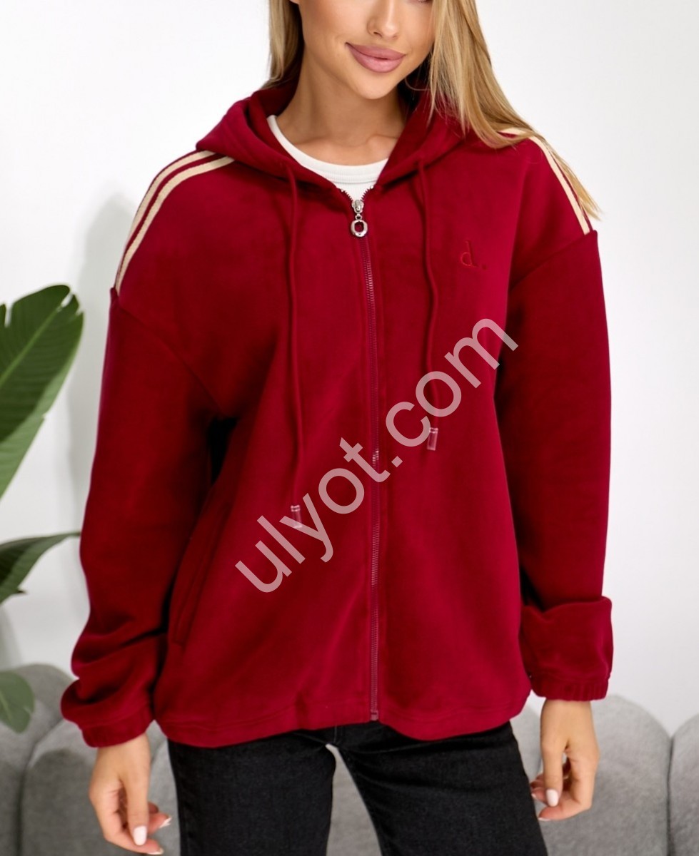 КОФТА JJF (L-4XL) ПЛЮШ БОРДО 7707