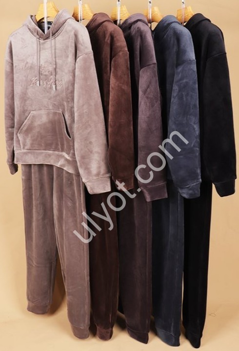 КОСТЮМ JJF (L-4XL) МИКРОМЕХ МАНЖЕТ Т.СИНИЙ 7013