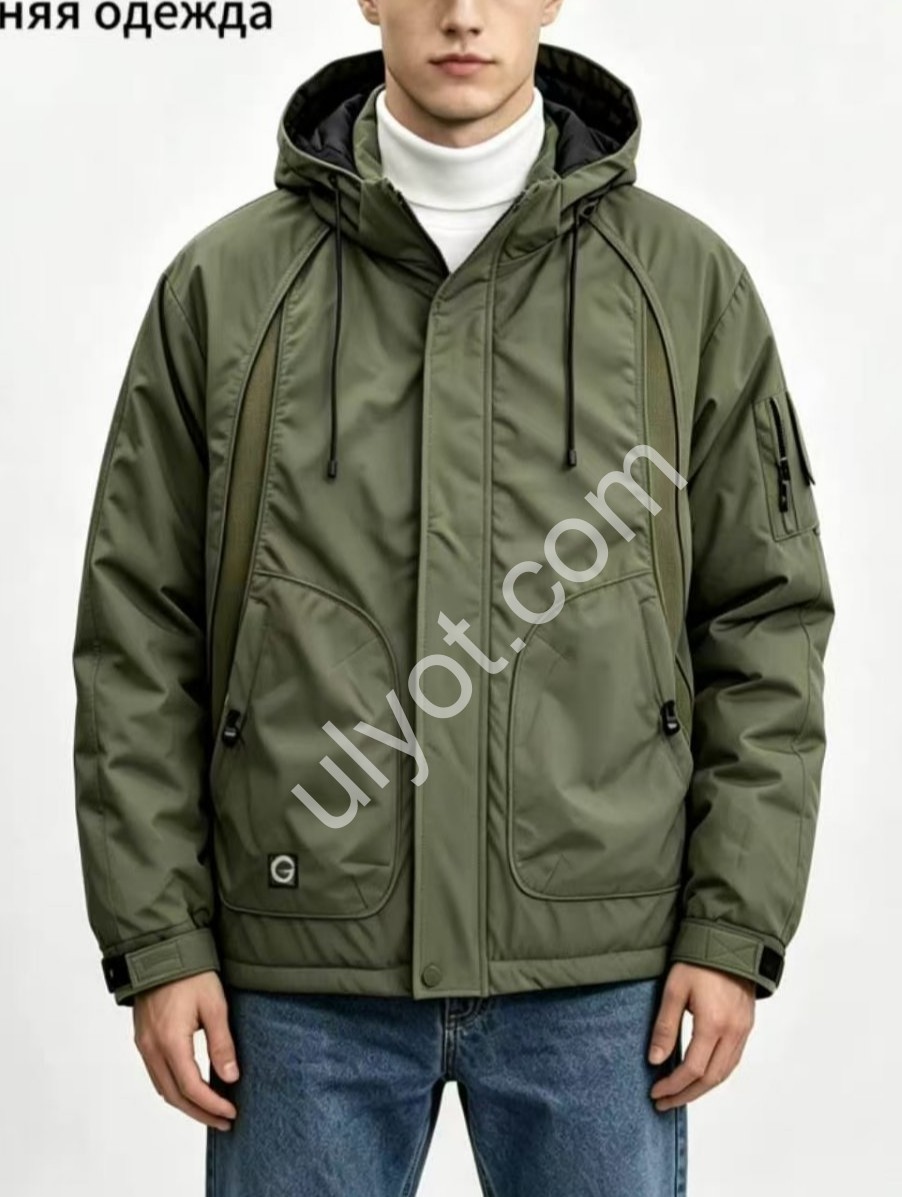 КУРТКА (XL-5XL) Т.ЗЕЛЕНЫЙ 1753