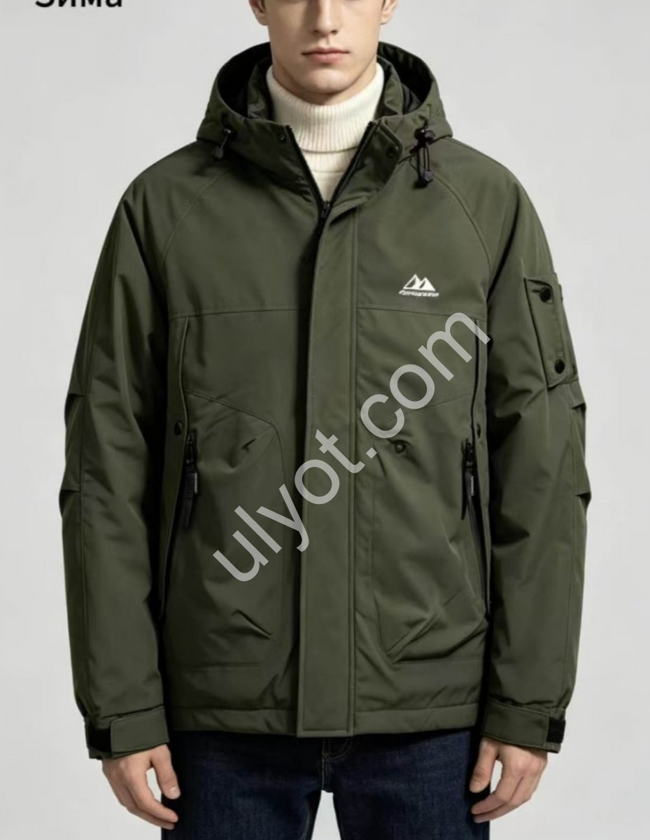 КУРТКА (XL-5XL) ХАКІ 7767