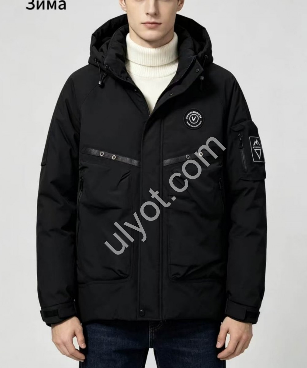 КУРТКА (XL-5XL) ЧОРНИЙ 9811