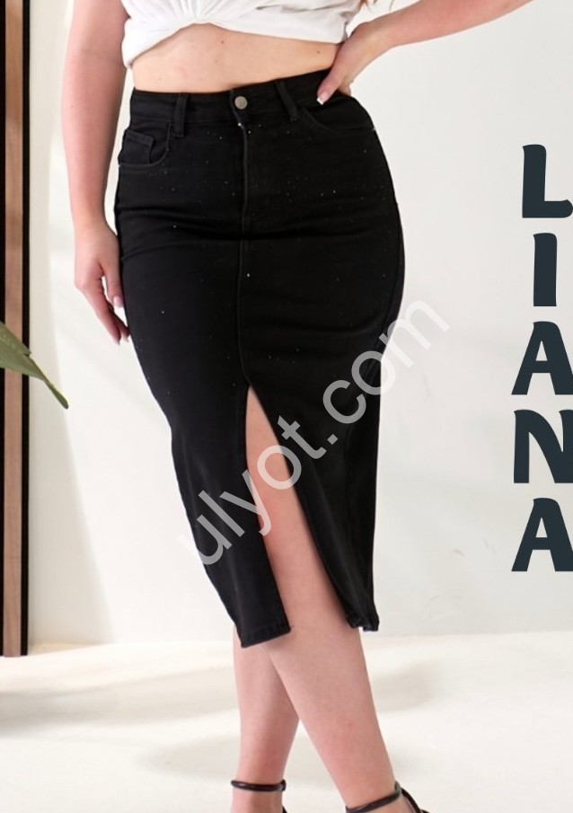 Спідниця LIANA (28-33) КАМ'ЯНИ ЧОРНИЙ 473