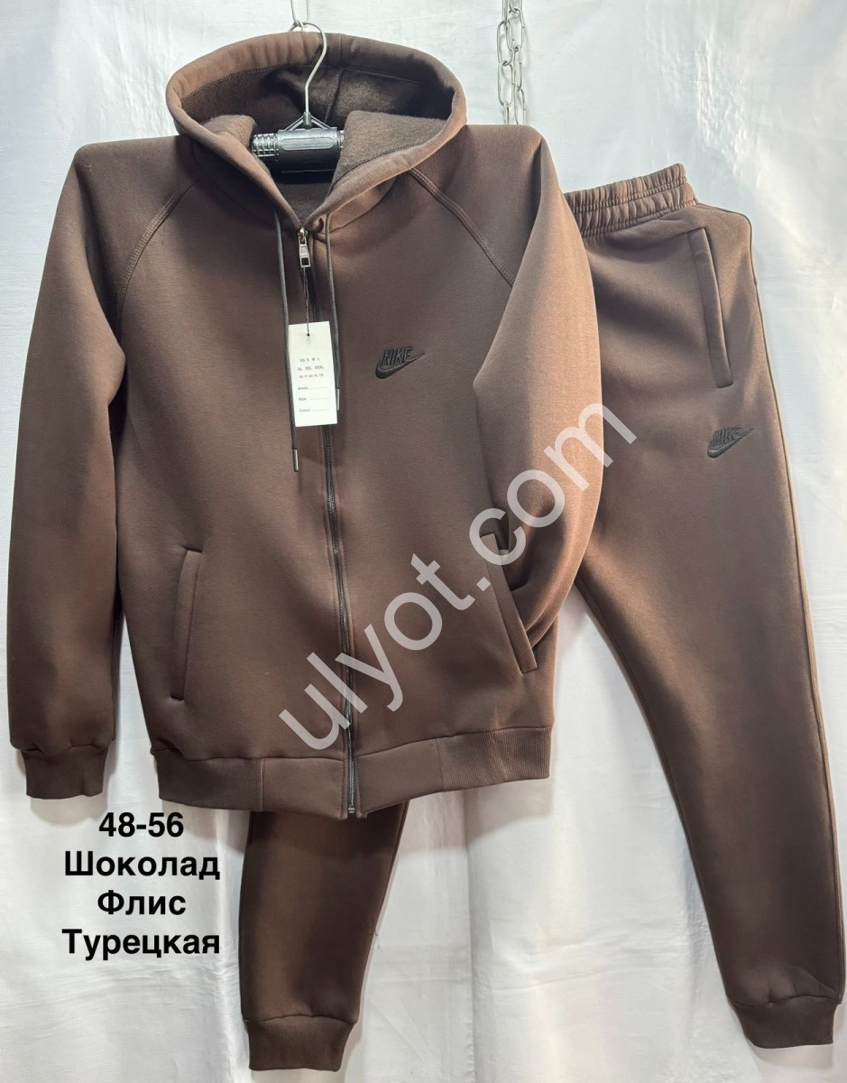 КОСТЮМ N02 (48-56) ФЛИС МАНЖЕТ ШОКОЛАД 