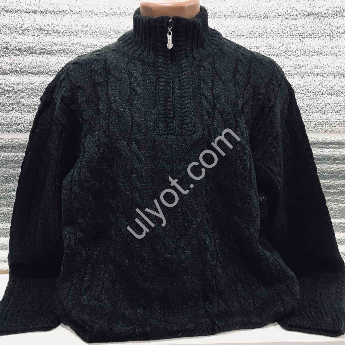 СВІТЕР DEVANTI (3XL-5XL) ЧОРНИЙ 77114-1