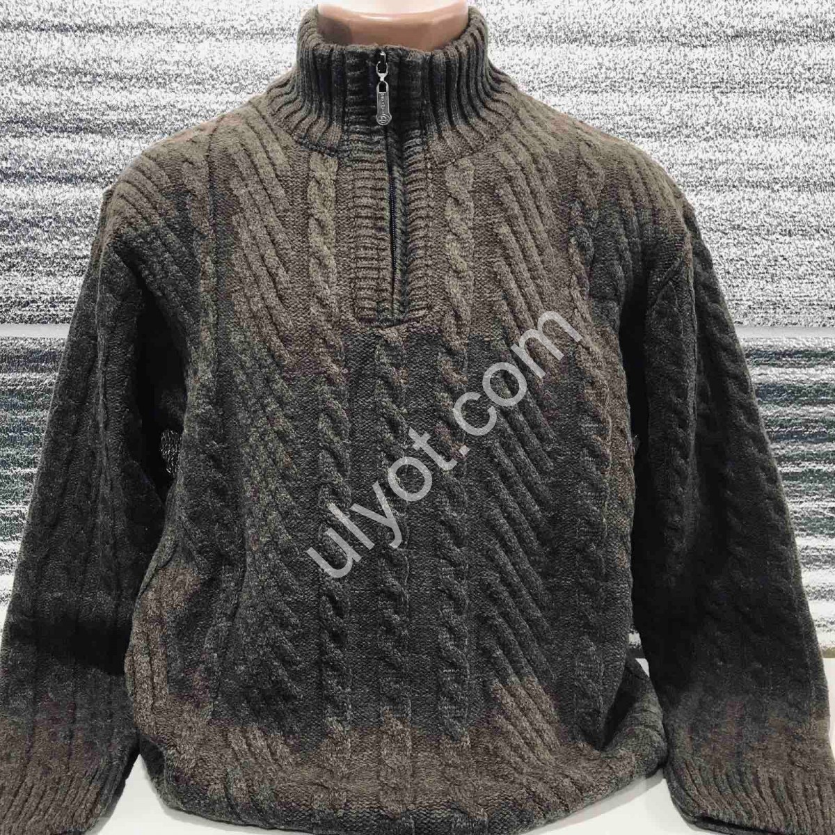 СВІТЕР DEVANTI (L-2XL) КОРИЧНЕВИЙ 77103-1