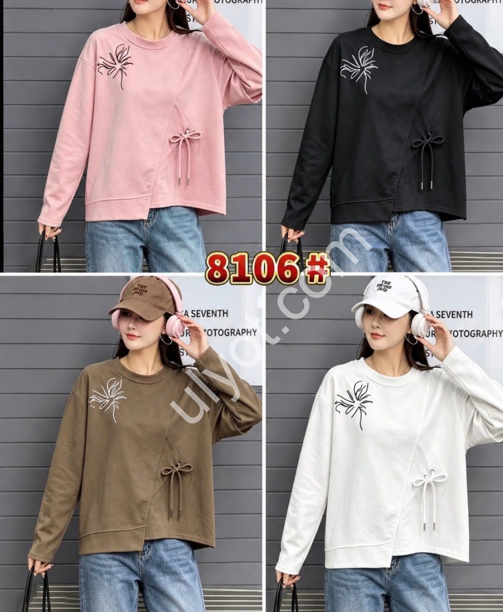 СВИТШОТ (ONE SIZE ) МИКС 8106