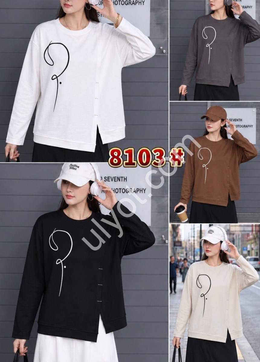 СВИТШОТ (ONE SIZE ) МИКС 8103