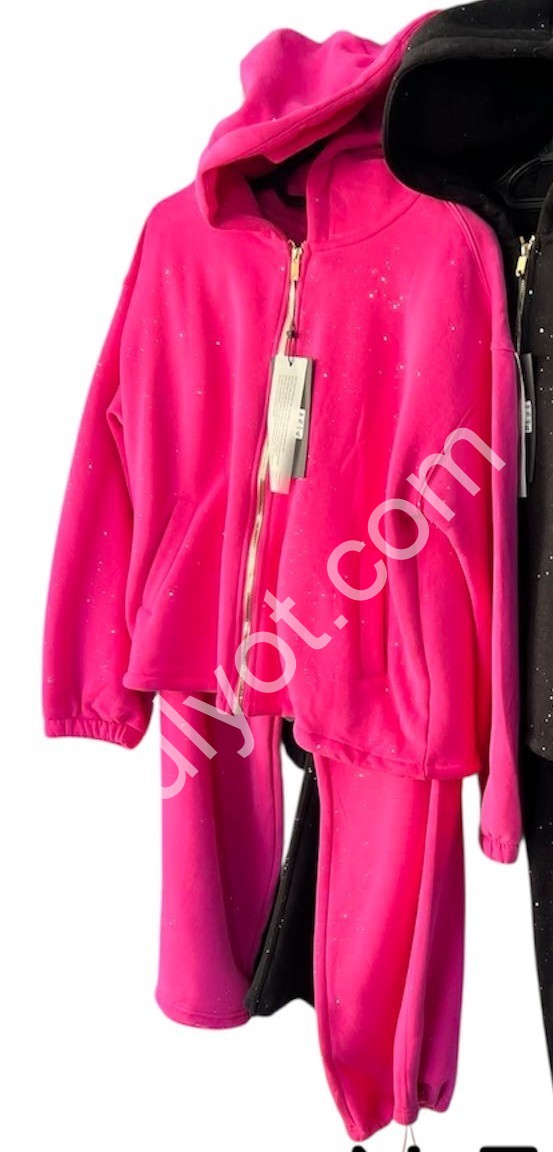 КОСТЮМ (3XL-5XL) ФЛИС РОЗОВЫЙ 7926
