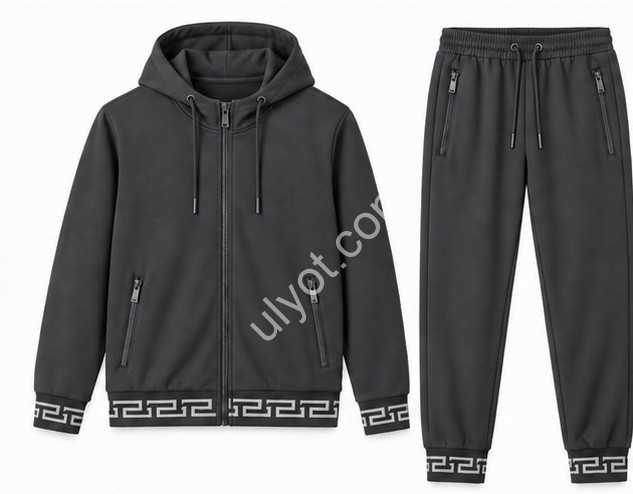 КОСТЮМ AUDSA (M-3XL) МЕХ МАНЖЕТ Т.СЕРЫЙ A261