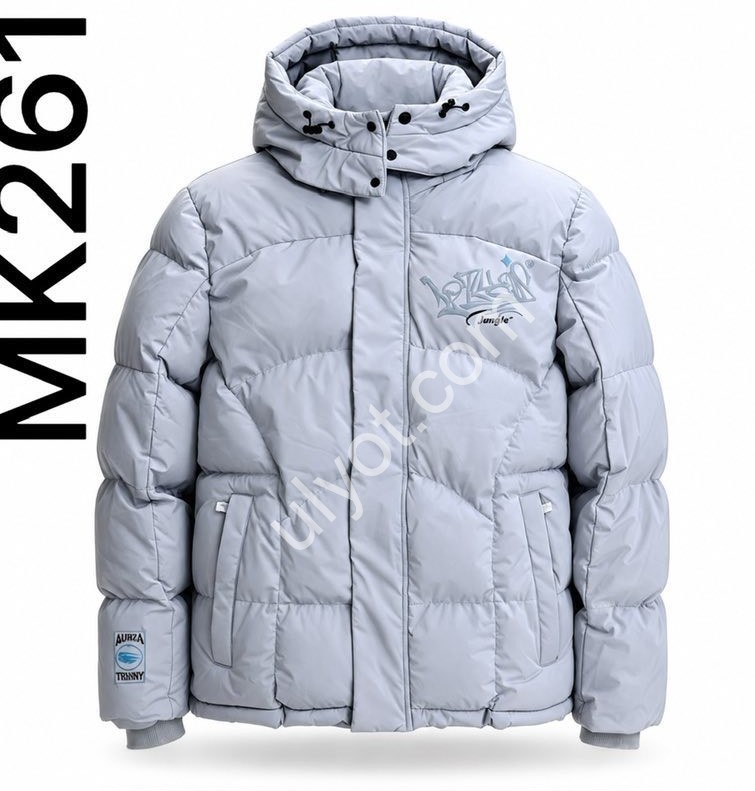 КУРТКА AUDSA (M-3XL) СВ.СЕРЫЙ MK2610
