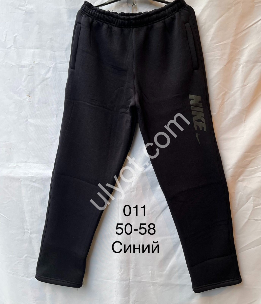 СПОРТ.ШТАНЫ N02 (50-58) ФЛИС ПРЯМОЙ Т.СИНИЙ 011