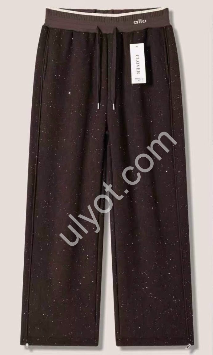 ШТАНЫ (M-2XL) МЕХ ЧЕРНЫЙ 69119