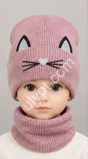КОМПЛЕКТ (ONE SIZE 50-52) КОШКА ФЛИС МИКС 